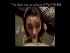 Young slut teen sucking an old man's dick